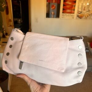 Hammitt VIP Satchel Silver Studded Leather Pastel Lilac New